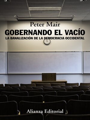 cover image of Gobernando el vacío